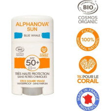 Alphanova Alphanova Sun, Krem z filtrem w sztyfcie, SPF50+, Blue Whale, 12 g