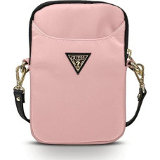 Guess bag GUPBNTMLLP pink Nylon Triangle Logo