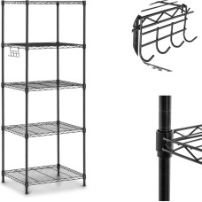 Royal Catering Ažūra stiepļu plaukts ar 5 plauktiem 55 x 44,5 x 150 cm līdz 150 kg