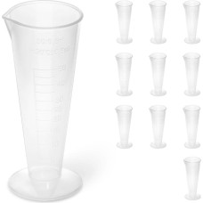 Steinberg Systems Plastmasas laboratorijas vārglāze ar iedaļām 50 ml - 10 gab.