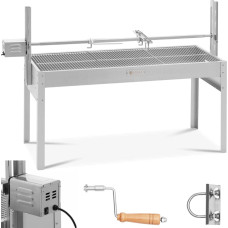 Royal Catering Ogļu grils ar elektrisko cepeškrāsni sivēna cepšanai 13 W 40 kg 127 cm