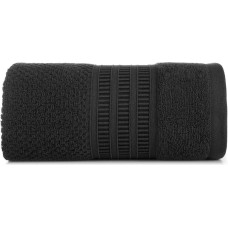 Rosita dvielis 30x50 melns ar rīsu struktūru 500g/m2