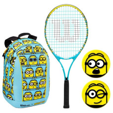 Wilson Minions 2.0 Kit 25 tennis racket with backpack 3 7/8 Jr WR097510F