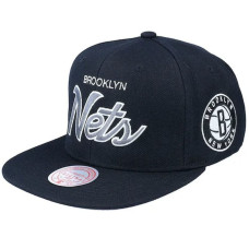 Mitchell & Ness NBA Brooklyn Nets Team Script 2.0 Snapback Nets Cap HHSS3280-BNEYYPPPBLCK