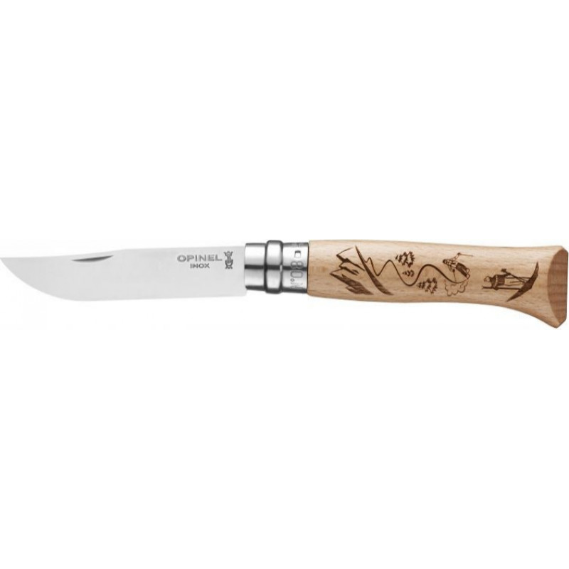 Opinel N°08 Stainless Steel Engraving Ski