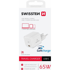 Swissten GaN Travel Charger Tīkla Lādētājs USB-C 65W