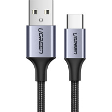 Ugreen Pīts kabelis USB — USB-C Quick Charge 3.0 3A 0,5 m pelēks