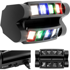 Singercon Skatuves apgaismojums CON.LED-110 kustīgā galva Spider 8 LED 27W RGBW