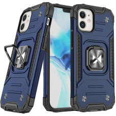 Wozinsky Bruņu maciņš iPhone 14, Ring Armor magnētiskais turētājs, zils