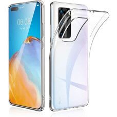 Fusion Ultra Back Case 2 mm Izturīgs Silikona Aizsargapvalks Priekš Huawei P40 Pro Caurspīdīgs