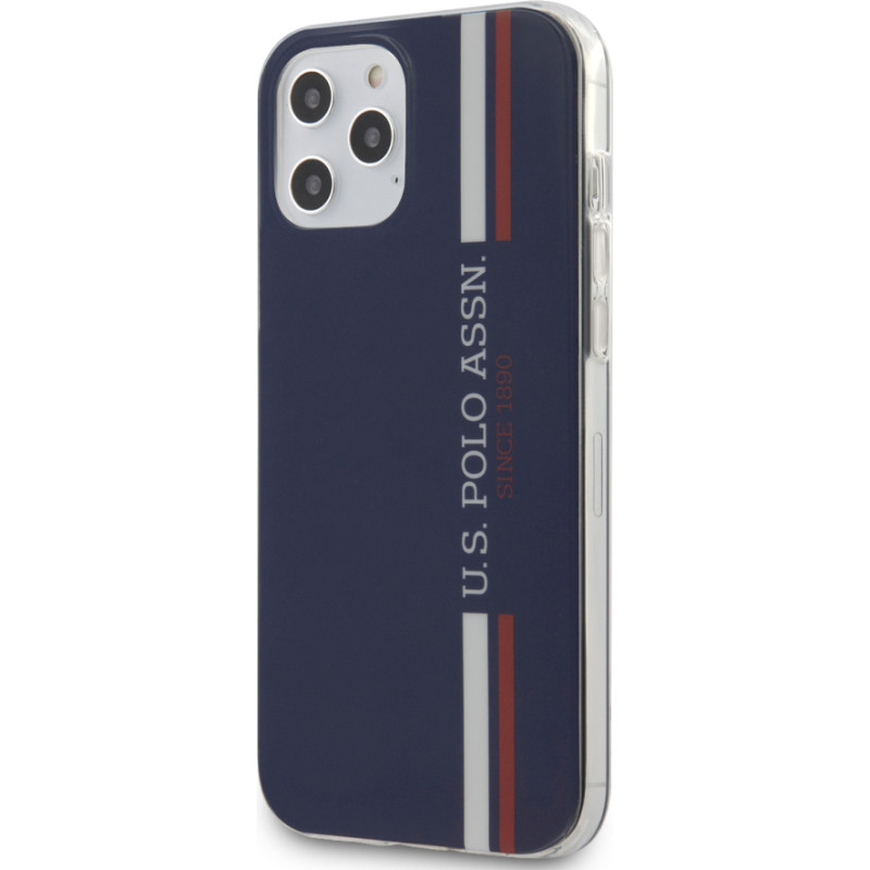 U.S. Polo USHCP12LPCUSSNV Tricolor VS Aizsargapvalks Apple iPhone 12 Pro Max Zils