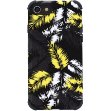 Fusion leaves case silikona aizsargapvalks Samsung A726 | A725 Galaxy A72 | A72 5G melns - dzeltens