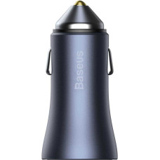 Baseus Golden Contactor Pro car charger, USB + USB-C, QC4.0+, PD, SCP, 40W (gray)