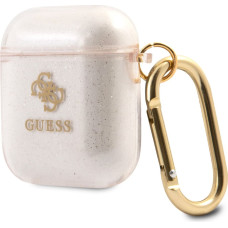 GUA2UCG4GD Guess 4G TPU Glitter Case for Airpods 1|2 Gold