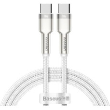 Cable USB-C to USB-C Baseus Cafule, 100W, 2m (white)