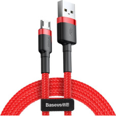 Baseus Cafule kabelis izturīgs neilona pīts vads USB | micro USB QC3.0 1.5A 2M sarkans (CAMKLF-C09)