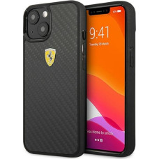 FEHCP13SFCABK Ferrari Real Carbon Hard Case for iPhone 13 Mini Black