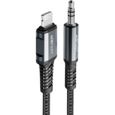 Acefast audio cable MFI Lightning - 3.5mm mini jack (male) 1.2m, AUX gray (C1-06 deep space gray)