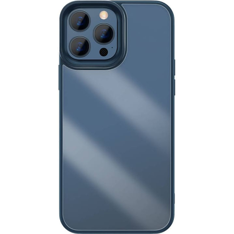 Baseus Crystal telefona futrālis iPhone 13 Pro (zils)