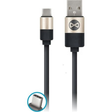 Forever Modern cable USB - USB-C 1,0 m 2A black