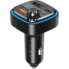 XO transmiter FM BCC08 Bluetooth MP3 car charger 3,1A black