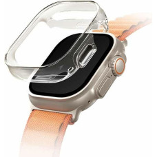 Uniq Garde Apple Watch Ultra 49mm case. transparent|dove clear