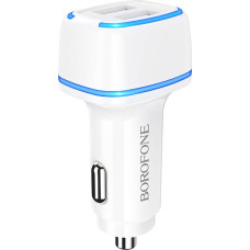 Borofone Car charger BZ14 Max - 2xUSB - 2,4A white