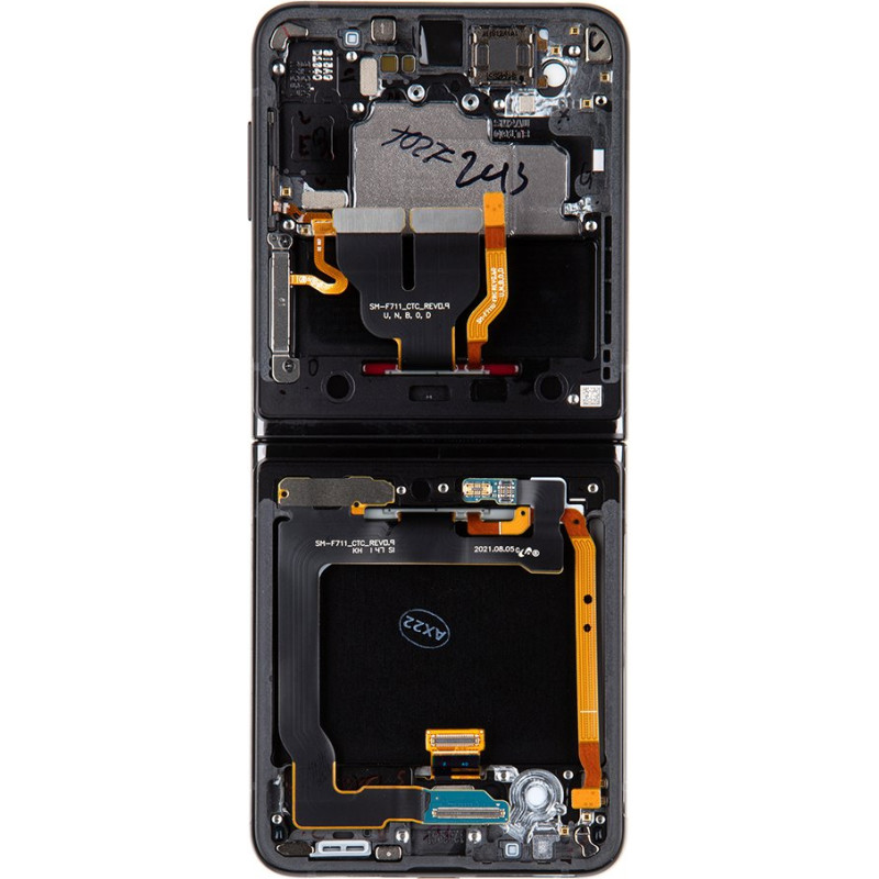 LCD display + Touch Unit Samsung F711B Galaxy Z Flip 3 5G Black (Service Pack)