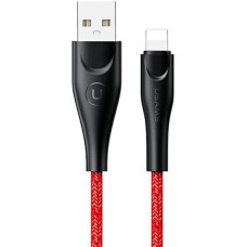 USAMS Kabel pleciony U41 lightning 1m 2A czerwony|red SJ391USB02 (US-SJ391) Fast Charge