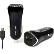 Beline Ład. sam. Beline 1xUSB + microUSB 1A czarna|black