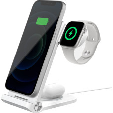 Nillkin PowerTrio 3in1 Wireless Charger MagSafe for Apple Watch White (MFI) (Damaged Package)