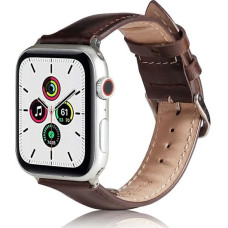 Beline pasek Apple Watch Leather 42|44|45|49mm brązowy |brown