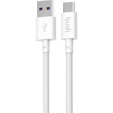 Budi USB to USB-C cable Budi 5A, 1m (white)