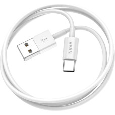 USB to USB-C cable Vipfan X03, 3A, 1m (white)