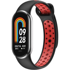 Beline pasek Mi Band 8 design czarno-czerwony |black-red