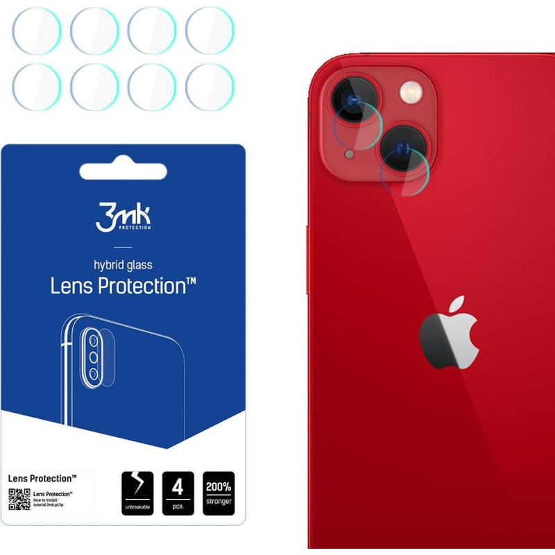 3Mk Protection Camera glass for iPhone 13 mini 7H for 3mk Lens Protection series lens