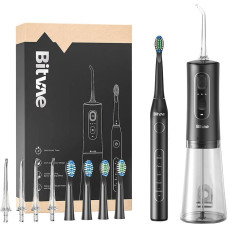 Bitvae Sonic toothbrush with tips set and water flosser Bitvae D2+C2 (black)