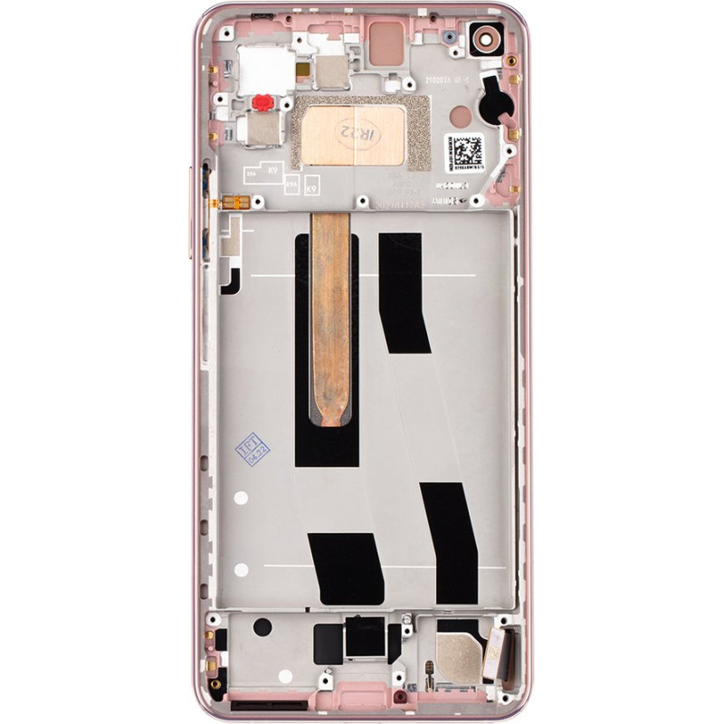 LCD Display + Touch Unit + Front Cover for Xiaomi Mi 11 Lite 4G Peach Pink