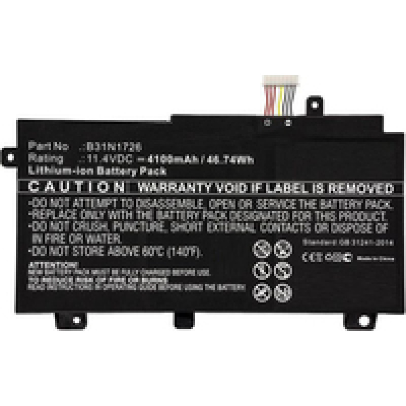 Coreparts Laptop Battery for Asus 44Wh Li-ion 11.4V 3900mAh Black