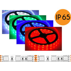 Eco Light PS ECO LED virtene, ūdensizturīga, RGB, 300diodu SMD5050, 5m, balta pamatne.