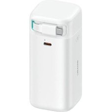 USAMS Powerbank ze zwijanym kablem USB-C 18000 mAh PD45W Fast Charge XMF Series biały|white 20KCD21602 (US-CD216)