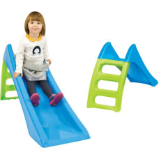 Dārza slidkalniņš bērniem ar ūdens slidkalniņu Fun Slide 116 cm Zils