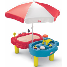 Smilšu kastes ūdens galds ar lietussargu