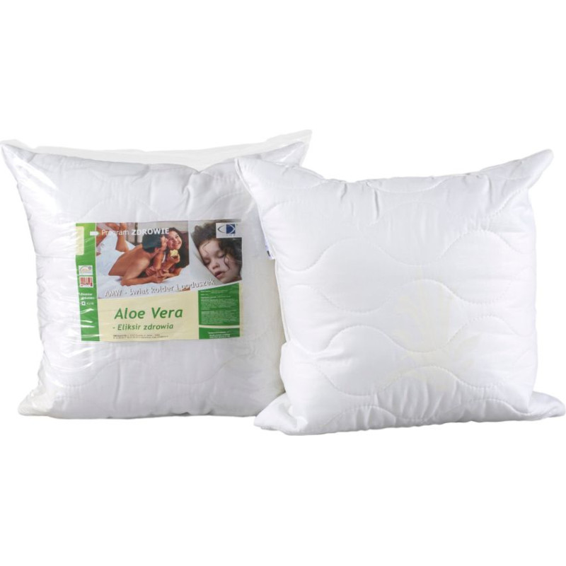 Pretalerģisks spilvens 70x80 Aloe Vera 1,00 kg 100% kokvilna ar Aloe Vera vielu
