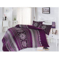 Satīna gultas veļa 200x220 Valentini Queen Violet