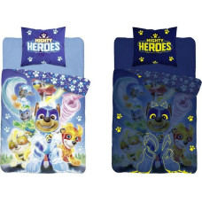 Tumsā mirdzoša gultas veļa 160x200 Paw Patrol PP 11 DC Fluo