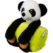 Bērnu sega 85x100 Carol 01 Panda laima talismans plīša plīša rotaļlieta