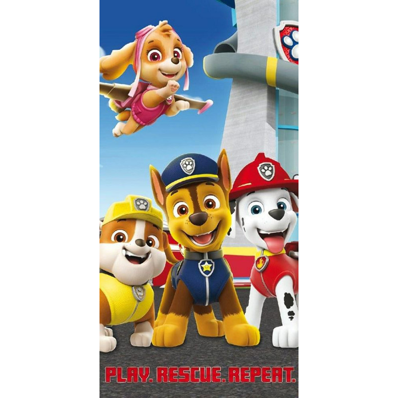 Pludmales dvielis 70x140 Paw Patrol Paw 5203 kokvilnas brigādes suņi 2022