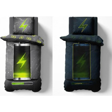 Gultas veļa spīd tumsā 140x200 akumulators 4236 A kokvilna Fluo 09