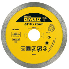 Dewalt-Akcesoria dimanta disks keramisko flīžu griešanai, sausai un slapjai, priekš DWC410 110/1.6/8mm, DeWalt [DT3715-QZ]